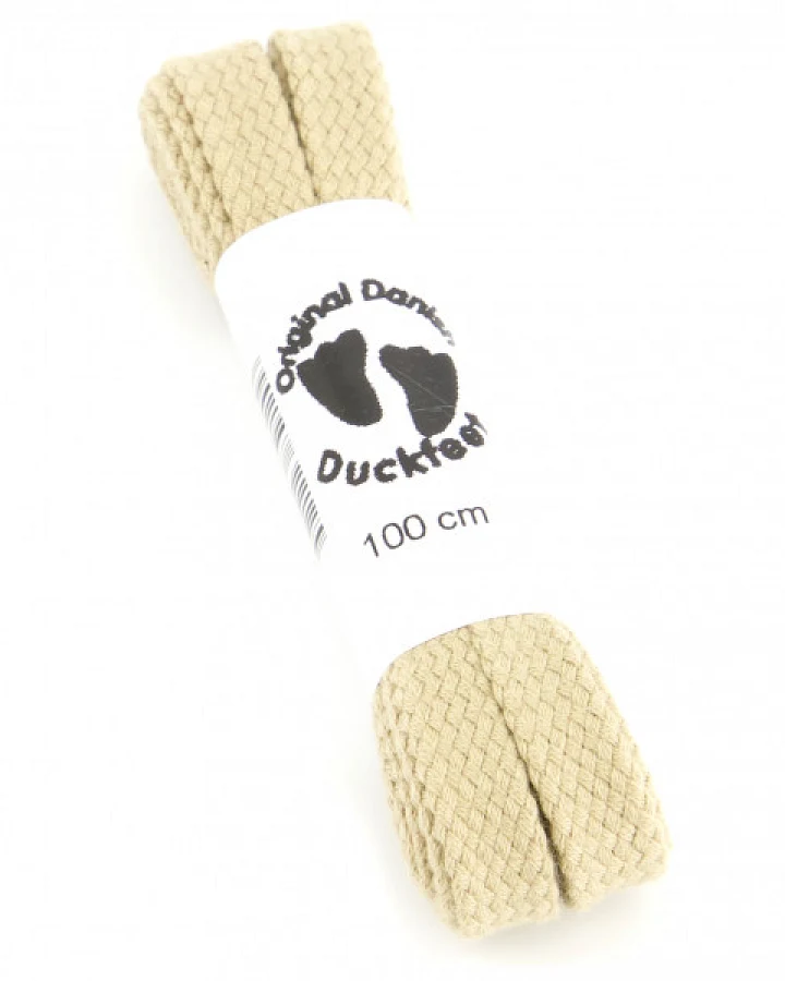 Duckfeet - Schnürbänder - Schnürsenkel Gr 100 cm beige