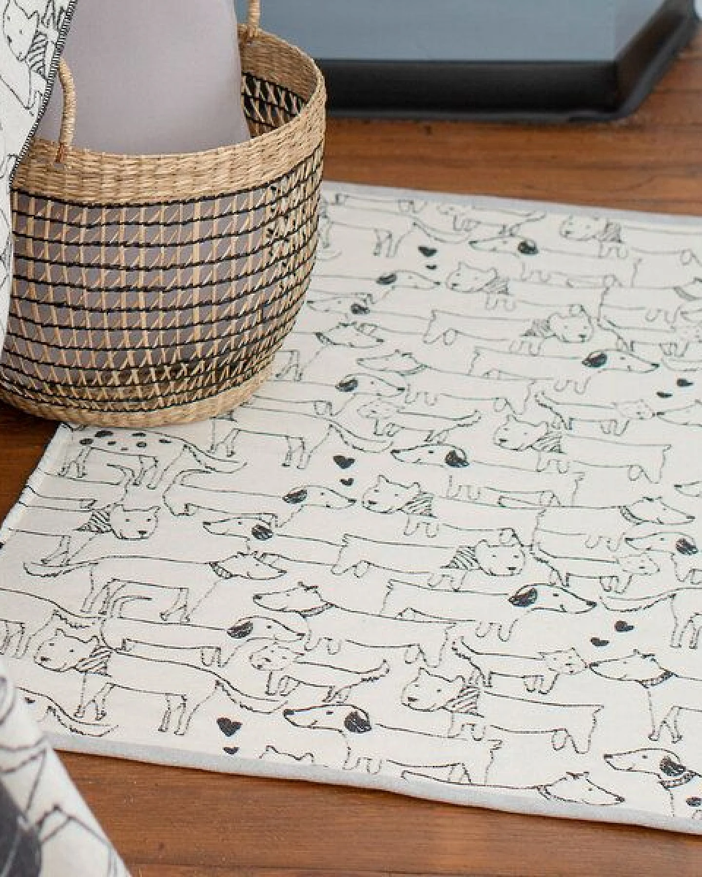 David Fussenegger Kinder Teppich Hunde 75 x 120 cm aus Recycling-Baumwolle – Ansicht 3