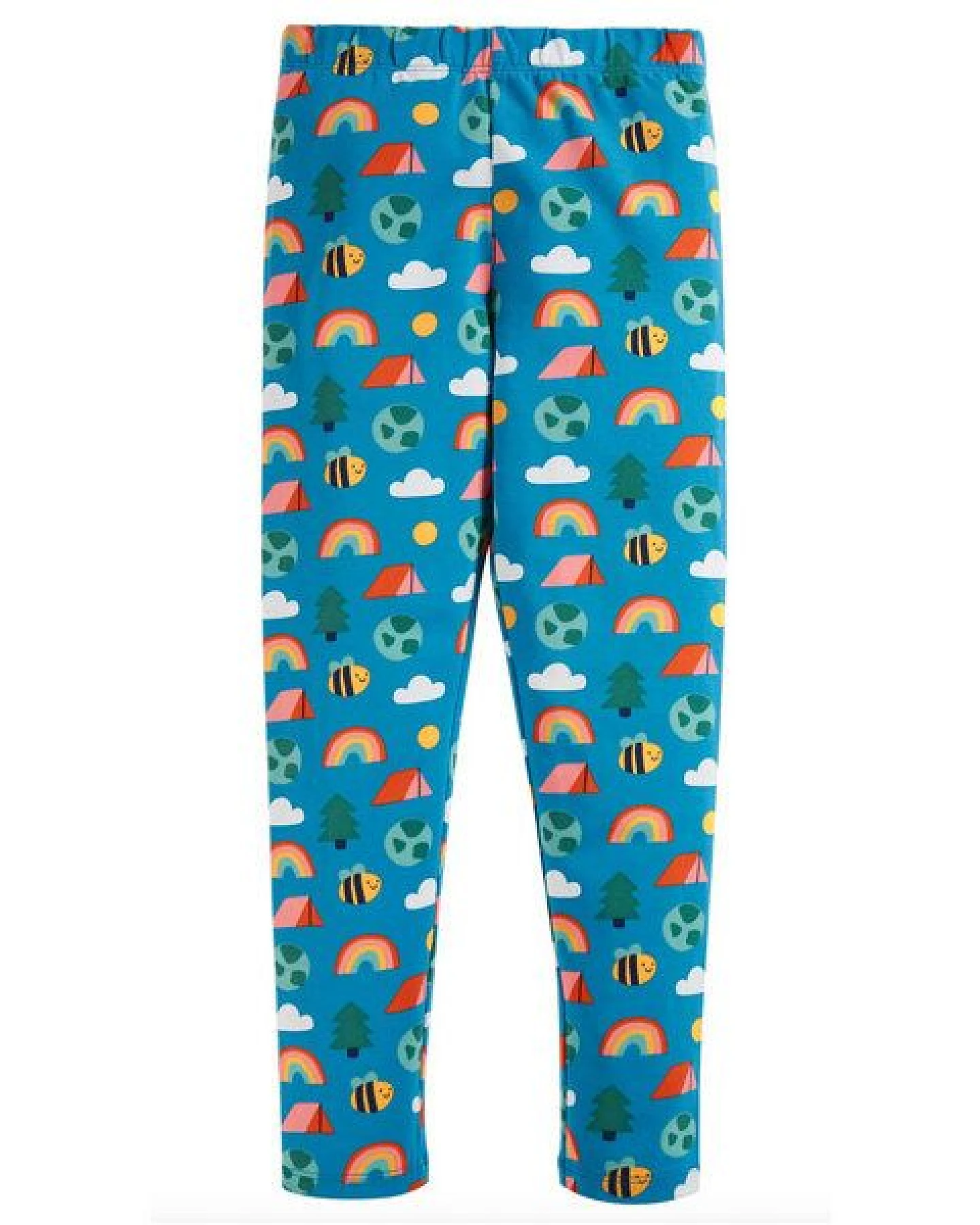 Frugi Bunte Mädchen Leggings aus Bio-Baumwolle – Ansicht 2