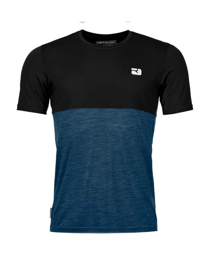 Ortovox - 150 Cool Logo T-Shirt - Merinoshirt Gr M blau/schwarz
