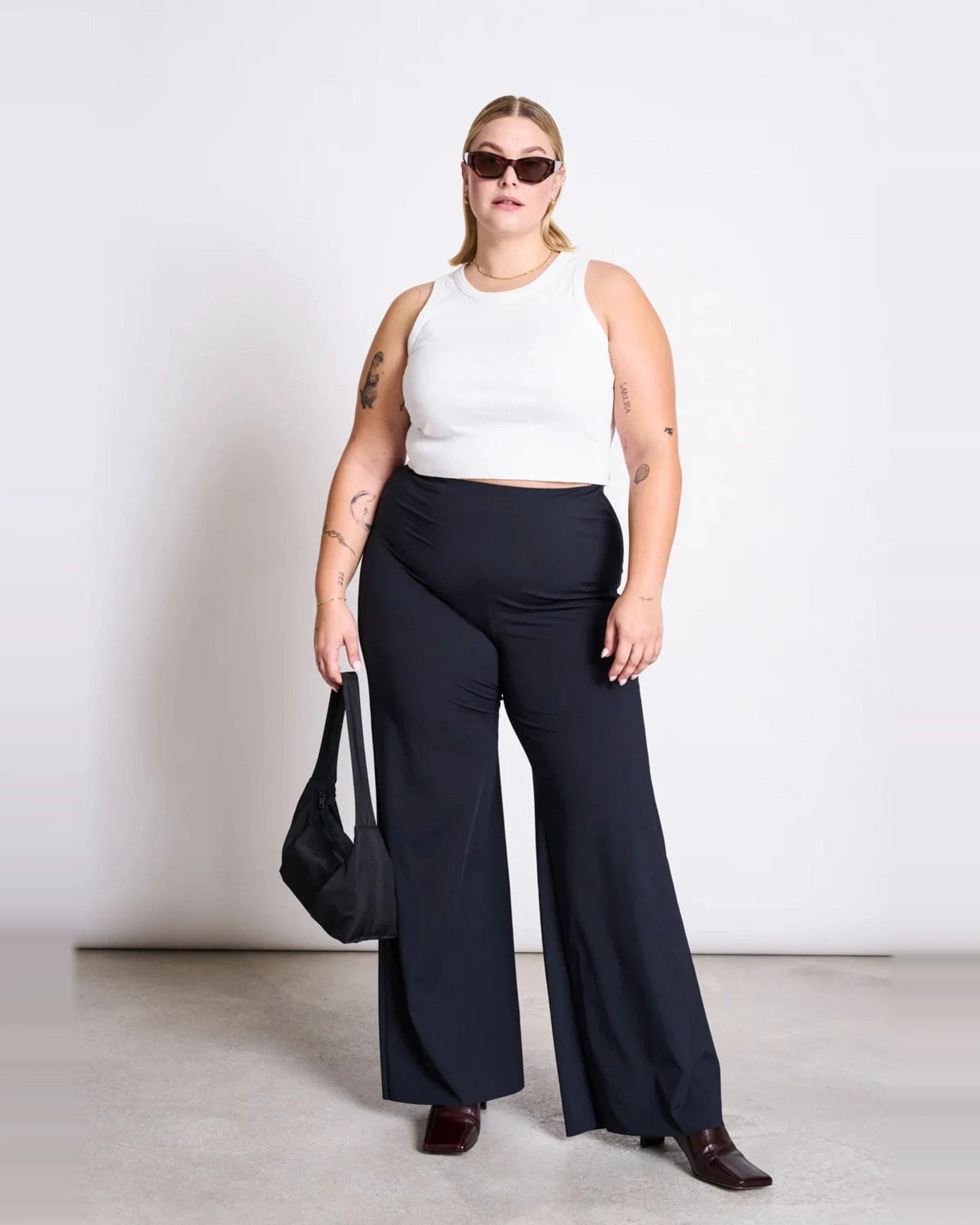 Hose Marlene Neoprene Schwarz – Ansicht 4