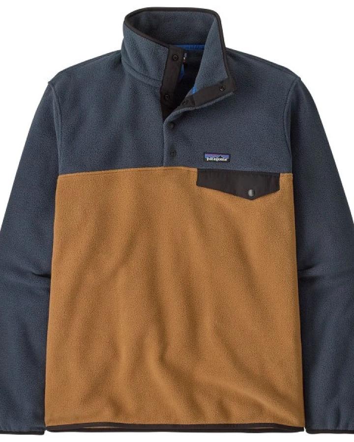 Patagonia - Lightweight Synch Snap-T P/O - Fleecepullover Gr XS braun/blau