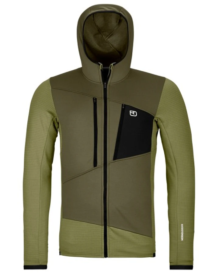 Ortovox - Fleece Grid Hoody - Fleecejacke Gr S oliv