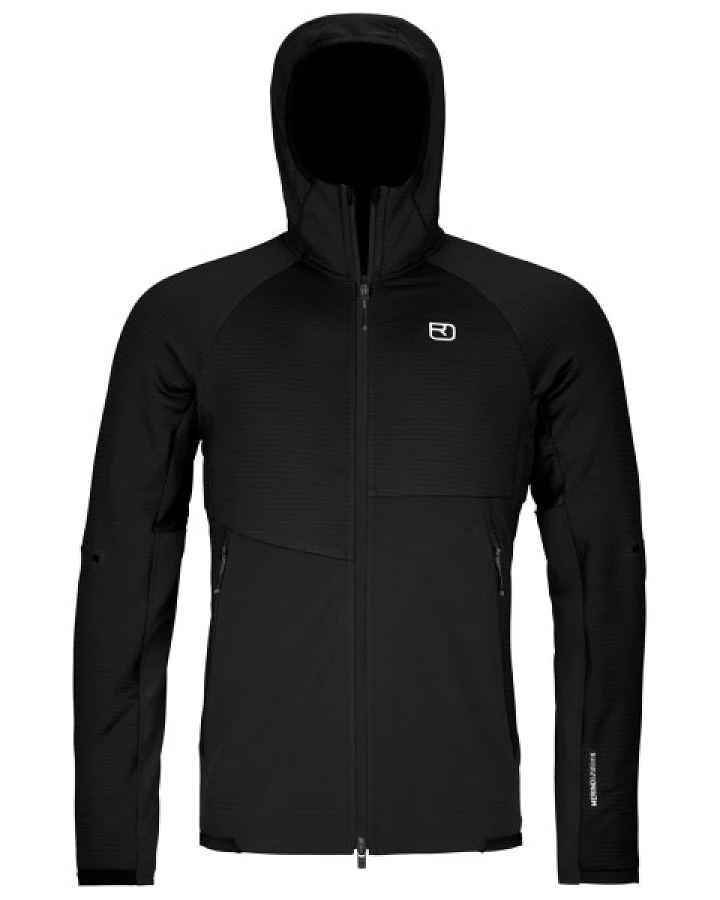 Ortovox - Fleece Rib Hoody - Fleecejacke Gr S schwarz