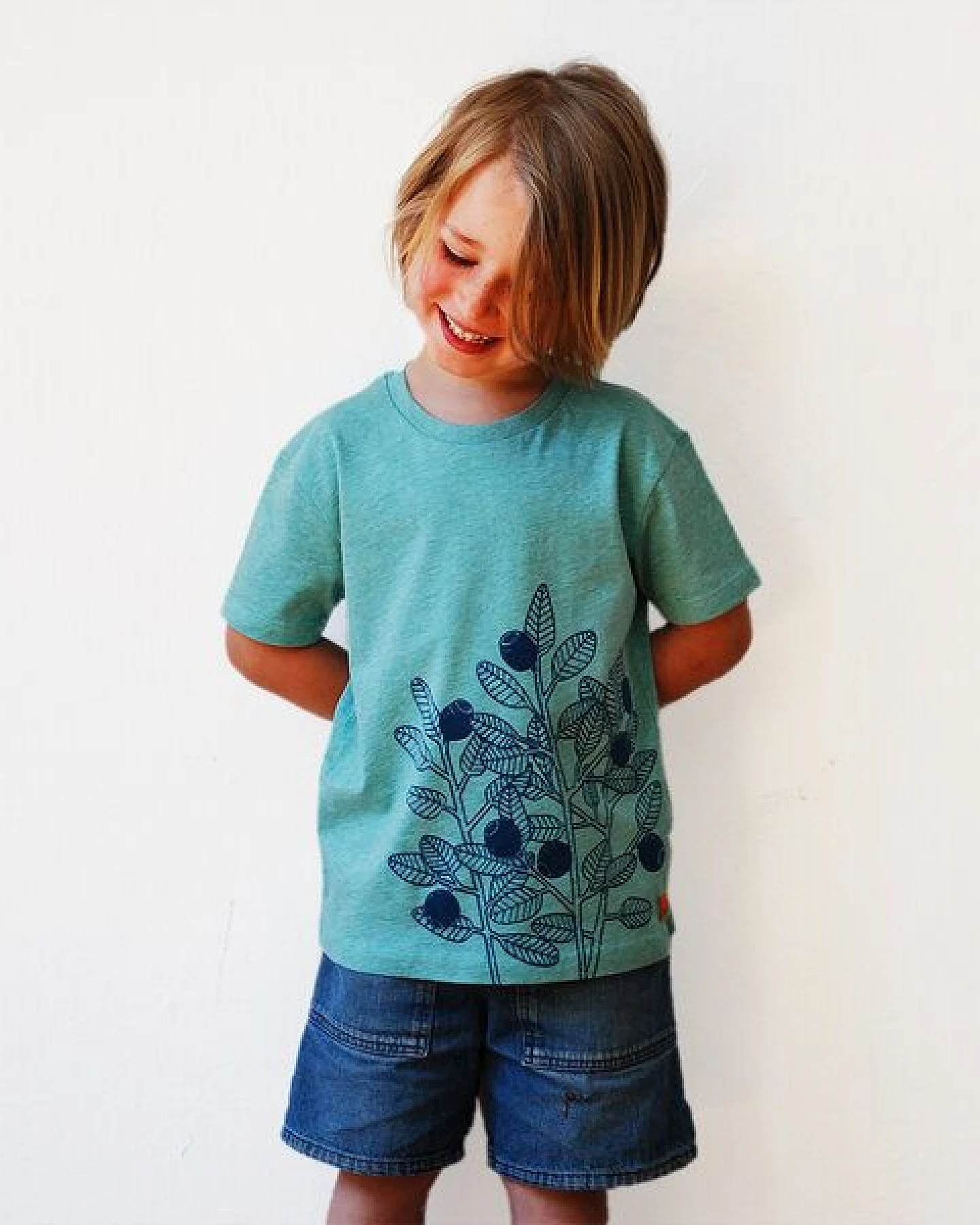 Cmig Kinder T-Shirt Blaubeere – Ansicht 2