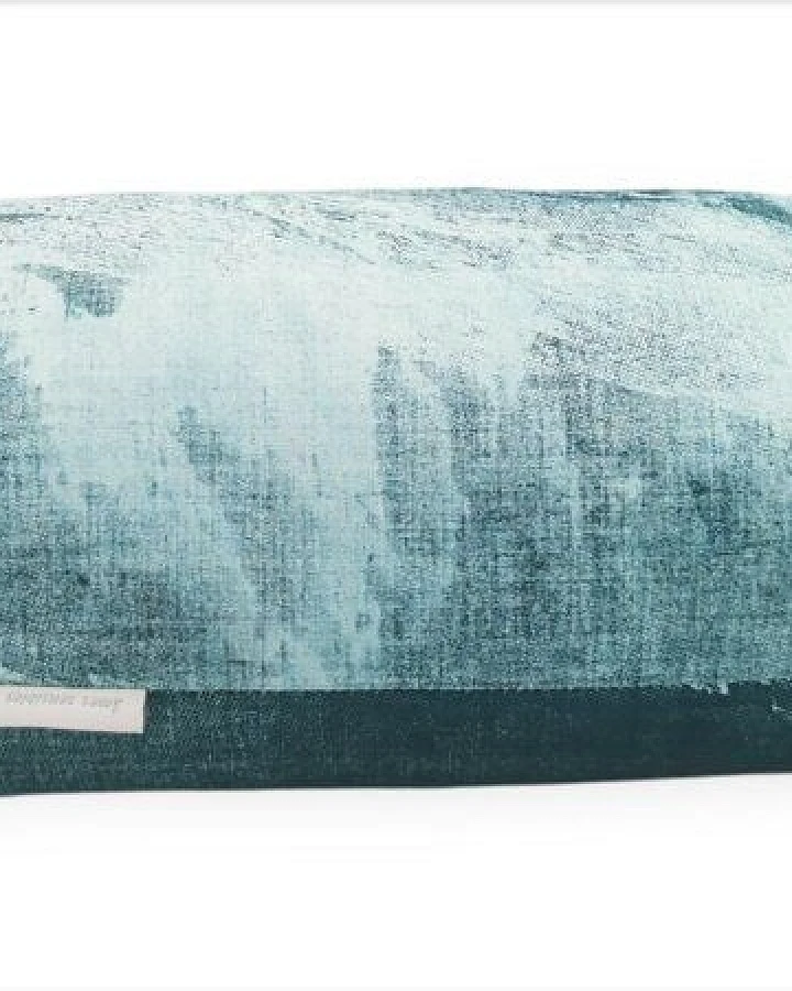 Ames sensibles Makura Kissen, Türkise/Petrol 33 x18x16cm