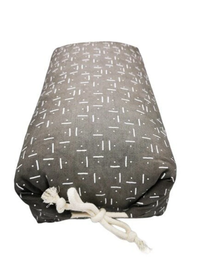 Ames sensibles Makura Kissen, Grau/Natur 33 x18x16cm