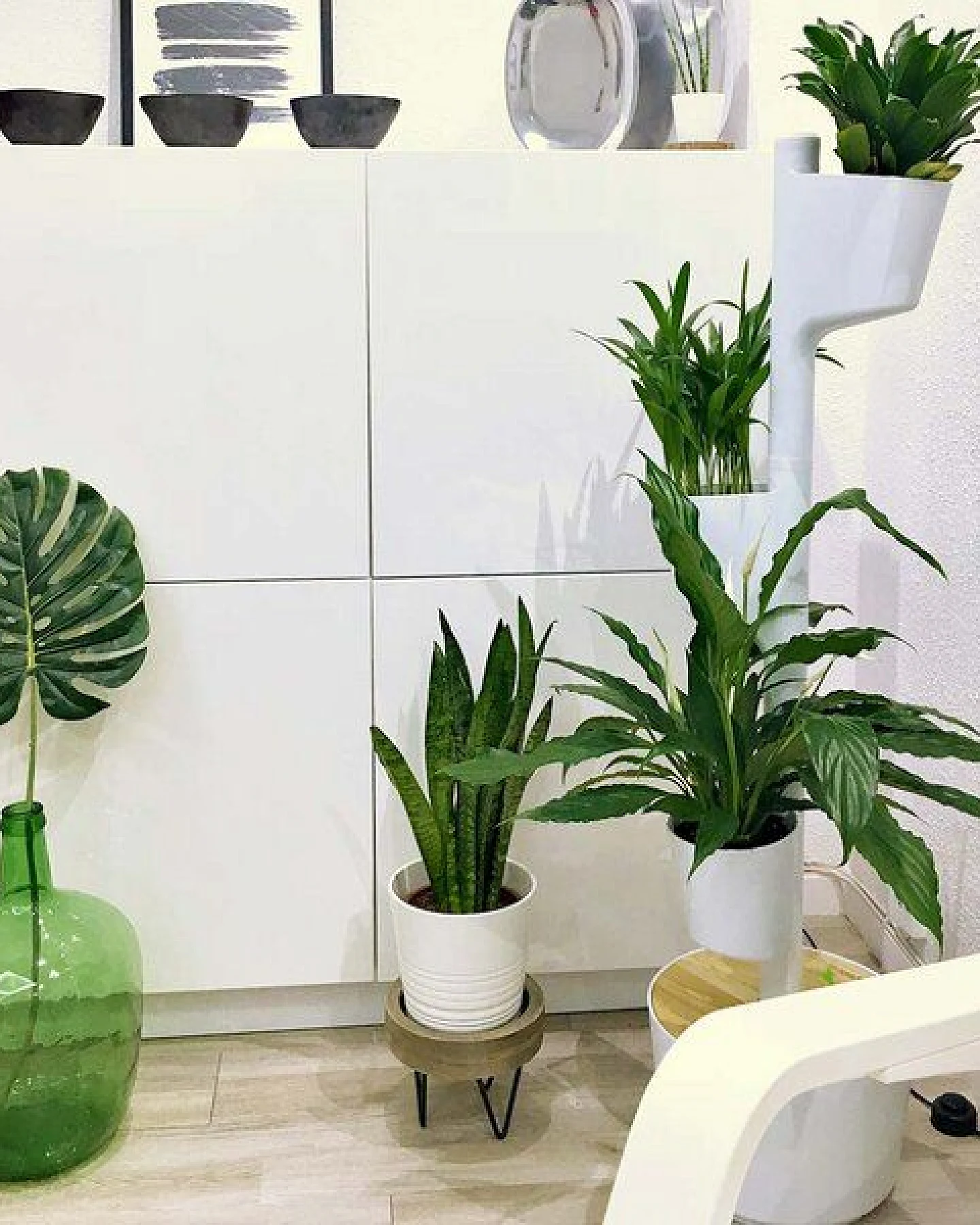 CitySens Vertikaler Blumentopf mit 3 luftreinigenden Pflanzen – Ansicht 4
