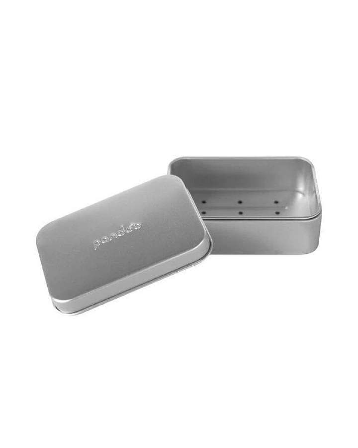 pandoo Seifendose mit Abtropfgitter aus Aluminium