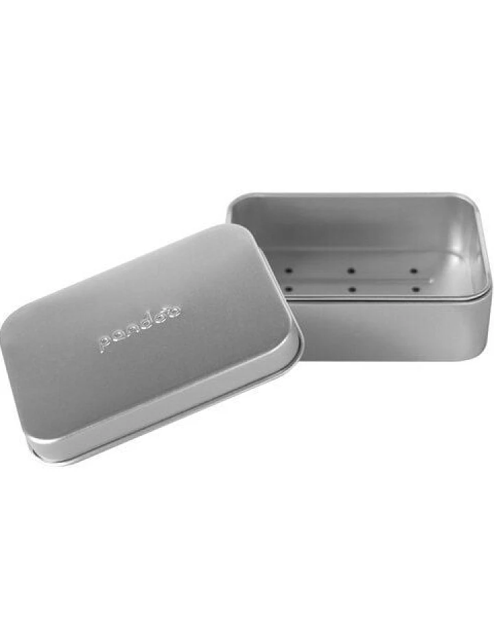 pandoo Seifendose mit Abtropfgitter aus Aluminium