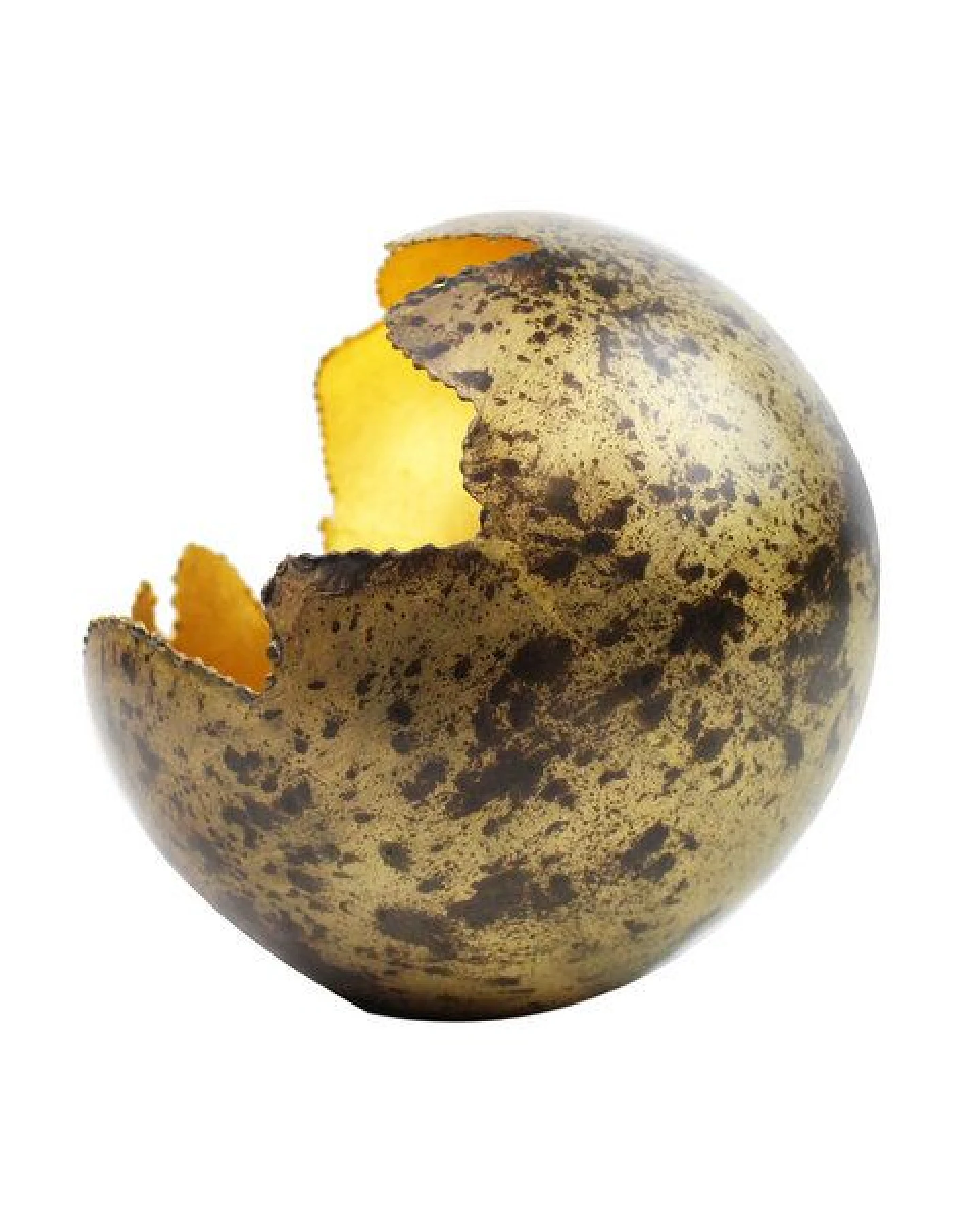 Mitienda Shop Windlicht aus Metall Fireball gold/ bronze – Ansicht 2