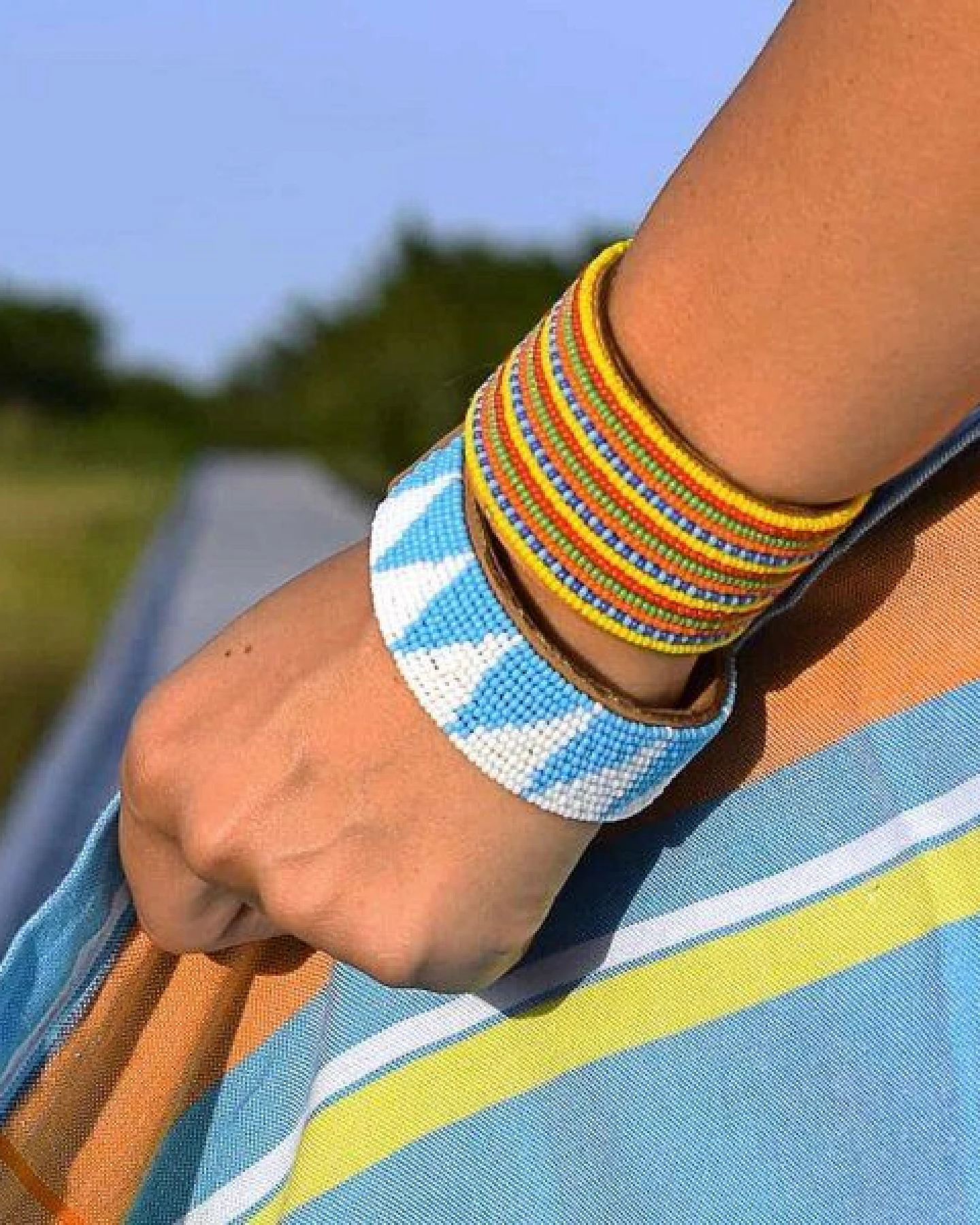 Swahili Coast Perlenarmband & Armreif - STRIPES - S/M/L – Ansicht 3