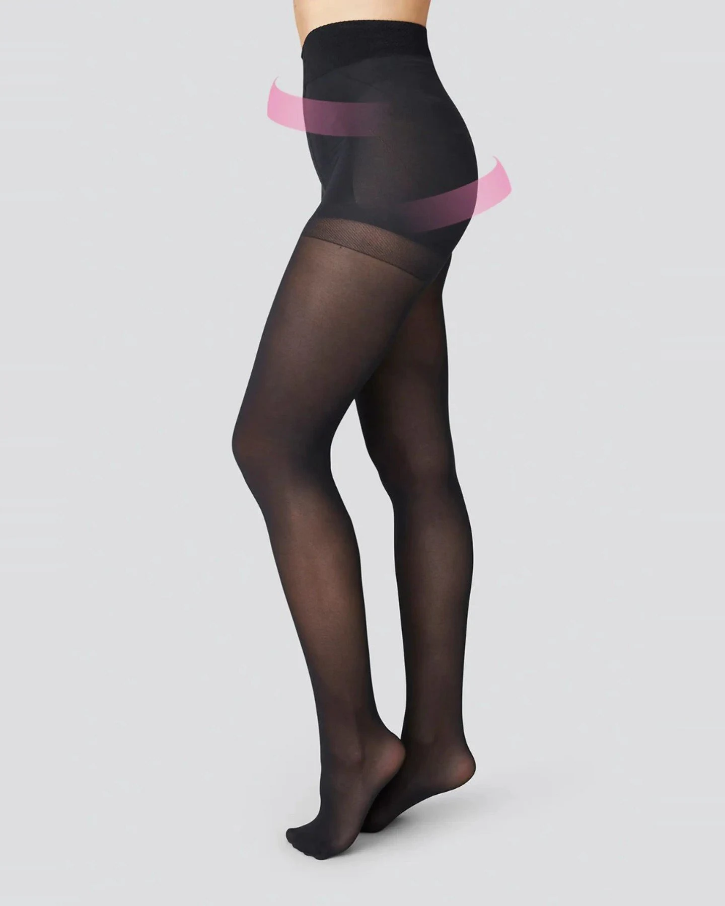 Strumpfhose Anna Control Schwarz – Ansicht 6