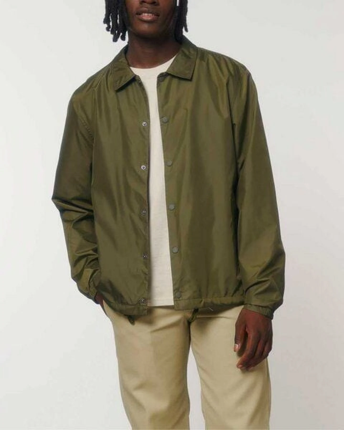 YTWOO Coacher Jacke für Sie & Ihn aus recyceltem PET, Übergangsjacke mit Knöpfen – Ansicht 4