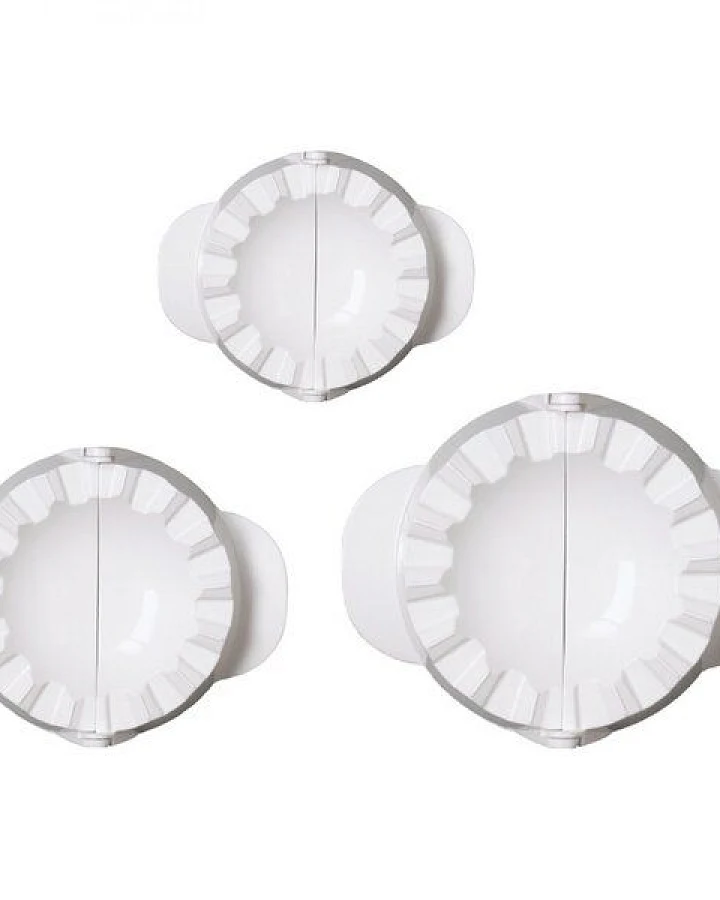 Biodora Teigtaschenformer (3er Set) – Perfekt für Ravioli & Maultaschen – Biokunststoff auf Stärkebasis