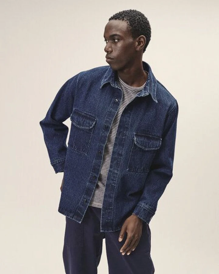 WOTE Denim Overshirt aus Bio-Baumwolle