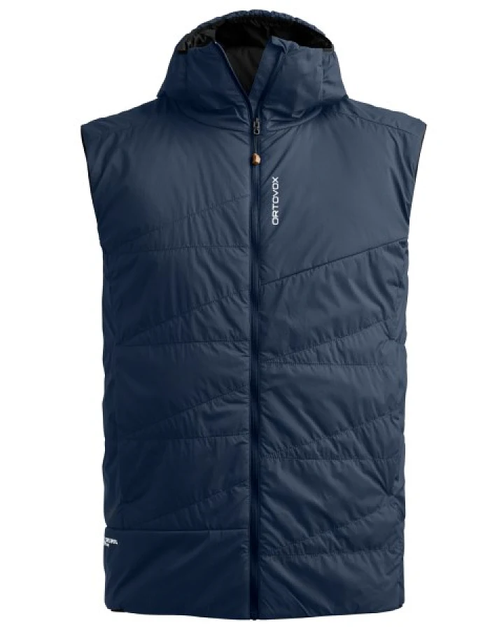 Ortovox - Swisswool Piz Duan Vest - Merinoweste Gr L blau