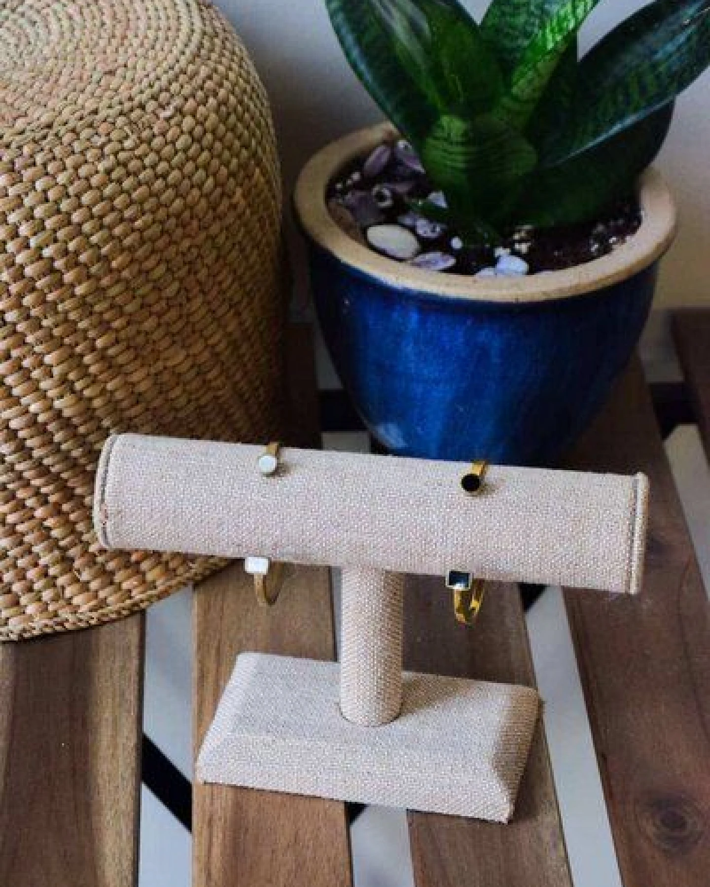 Swahili Coast Messing Armreif - BONE & HORN GEOMETRIC - Recycling Messingschmuck – Ansicht 4