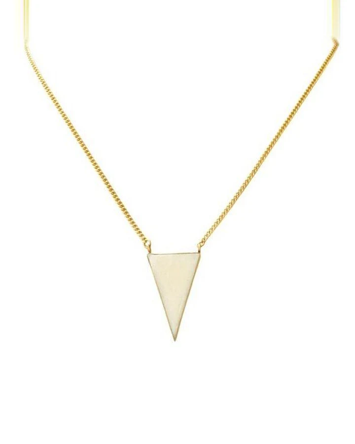 Swahili Coast Messing Halskette - BONE TRIANGLE - Recycling Messingschmuck