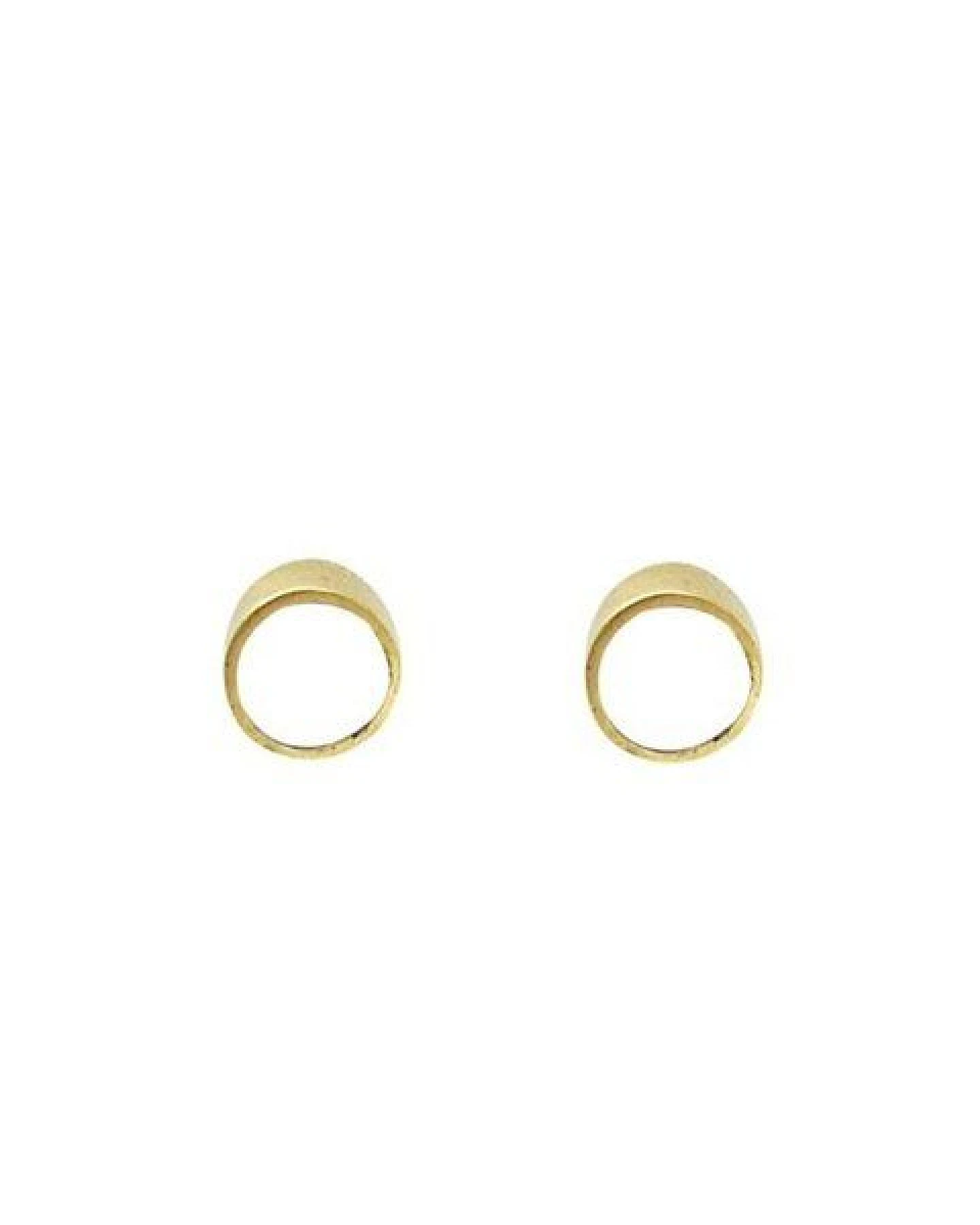 Swahili Coast Messing Ohrstecker - BONE & HORN DOTS - Recycling Messingschmuck – Ansicht 2