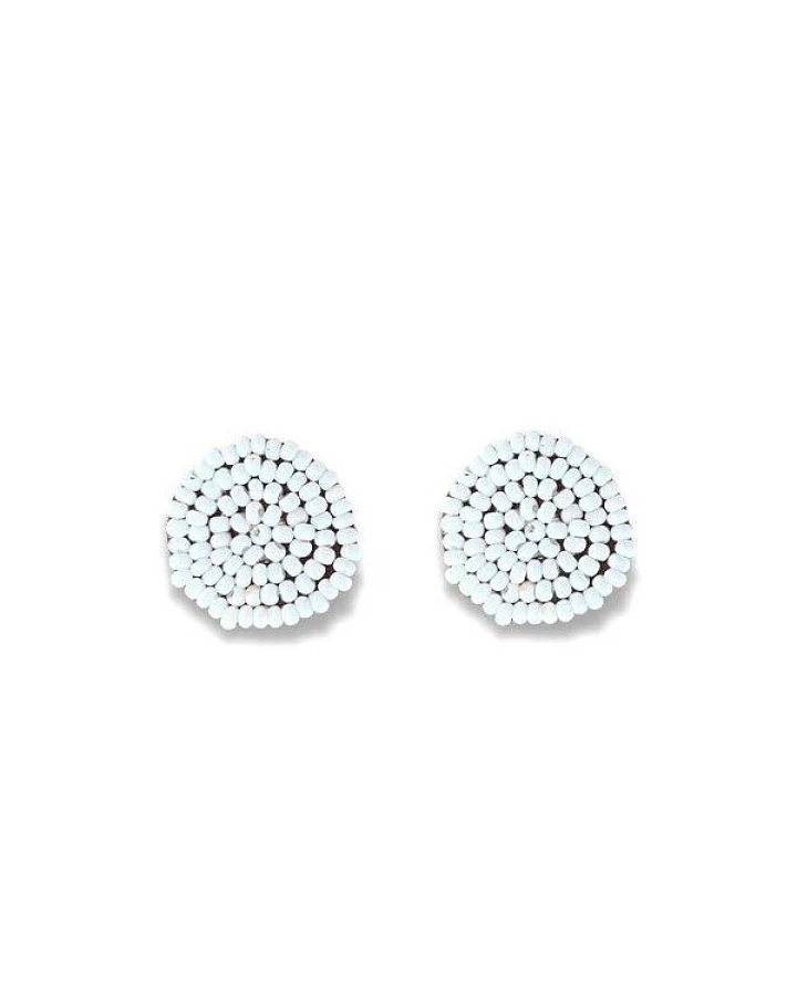 Swahili Coast Ohrstecker - CIRCLE SOLID DOTS - Perlenohrstecker