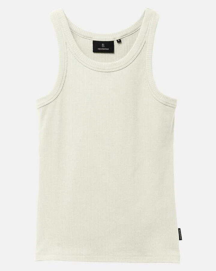 Damen Rib Top aus Bio-Baumwolle Mix - ANISE - recolution