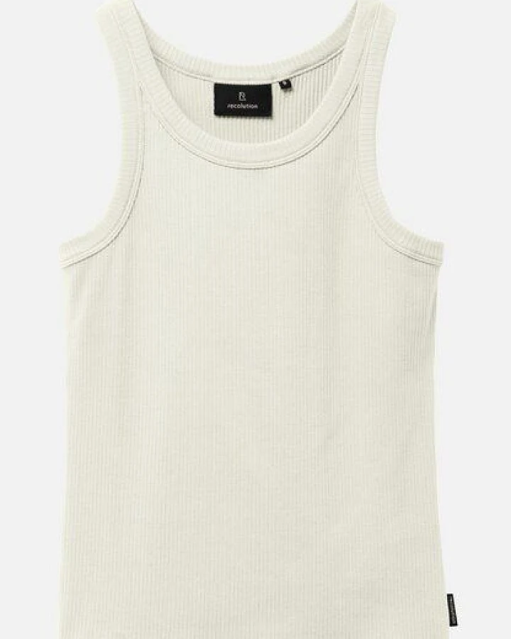 Damen Rib Top aus Bio-Baumwolle Mix - ANISE - recolution