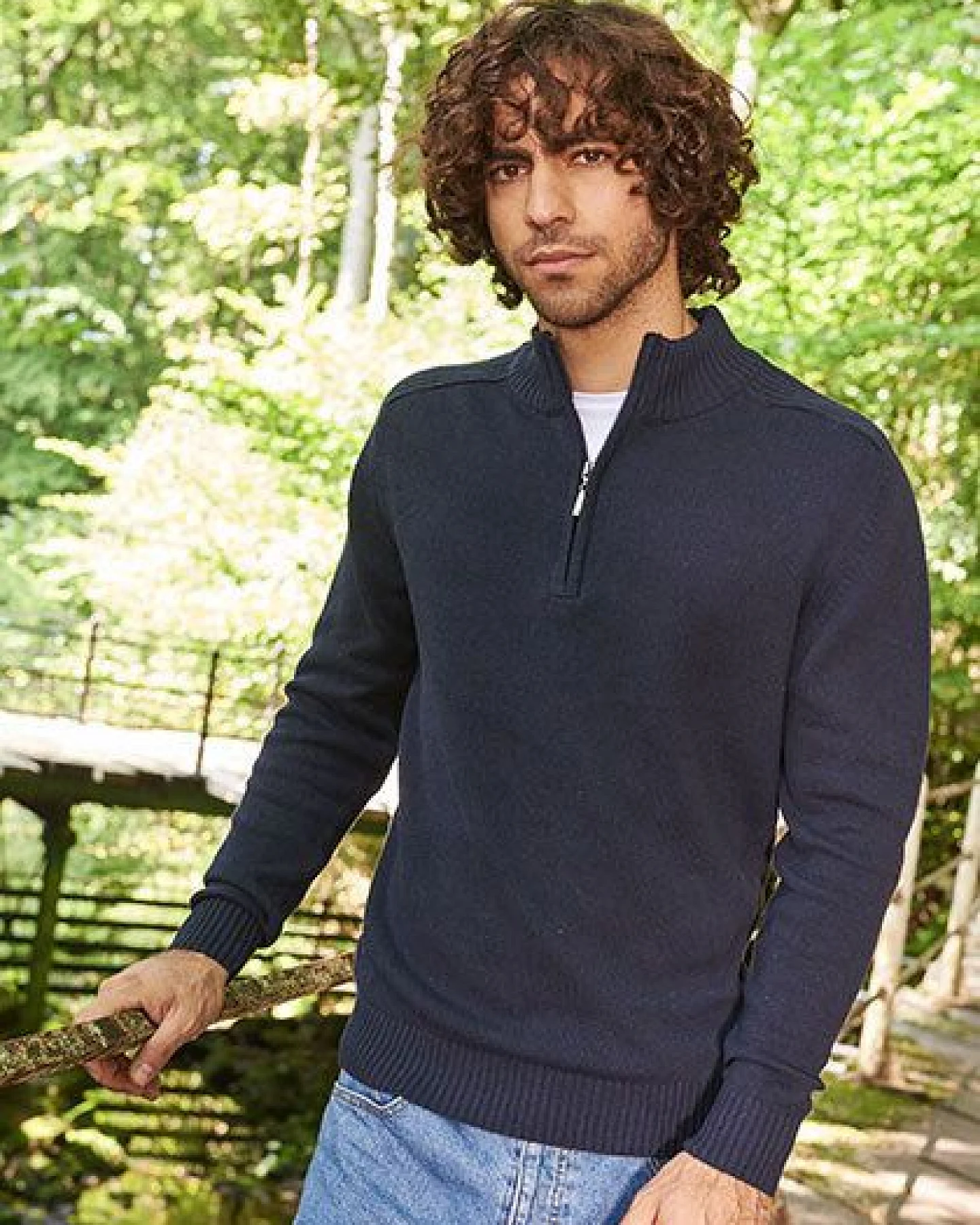 Ecologie by AWDis Wakhan 1/4 Zip Sustainable Sweater Troyer – Ansicht 2