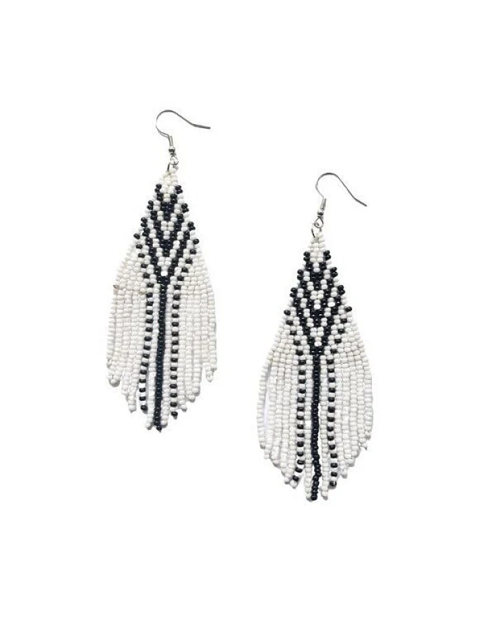 Swahili Coast Quasten Ohrringe - POINT BEADED - Perlenohrringe