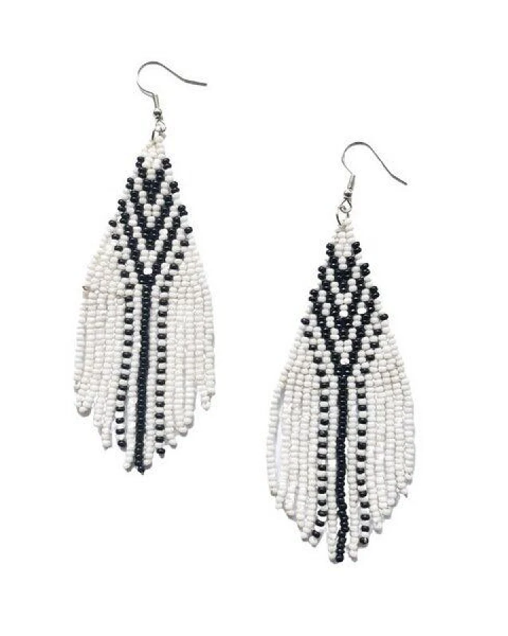 Swahili Coast Quasten Ohrringe - POINT BEADED - Perlenohrringe