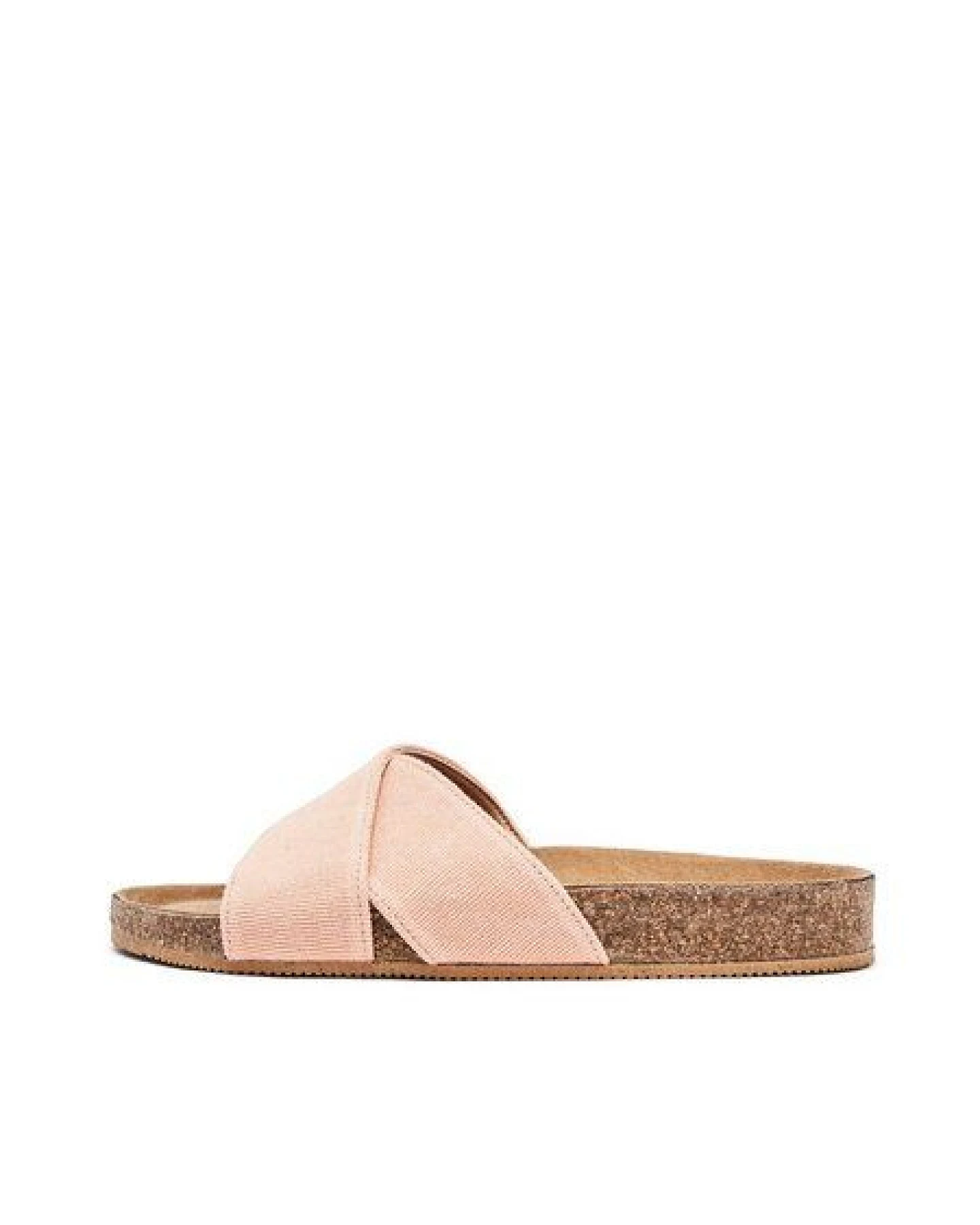 NINE TO FIVE #clota - bequeme Pantolette aus recyceltem Canvas mit Naturlatex-Fussbett und Kork – Ansicht 2