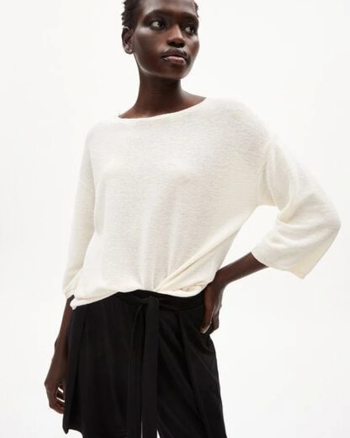 ARMEDANGELS RATHAA LINO - Damen Pullover aus Leinen-Mix