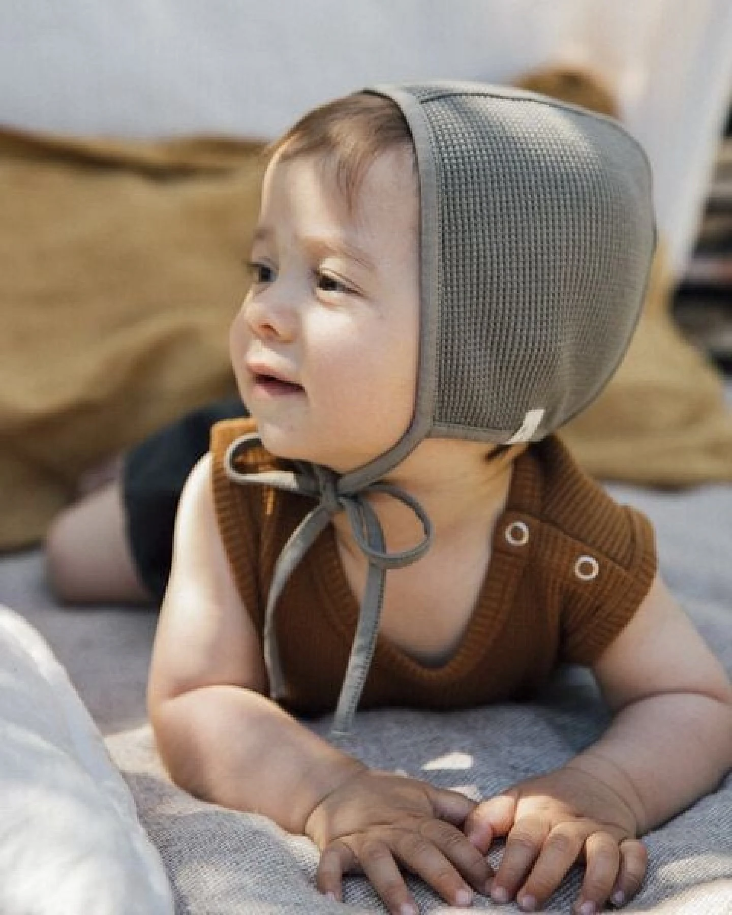 Matona Haube aus Baumwolle für Babies / Bonnet Baby – Ansicht 3