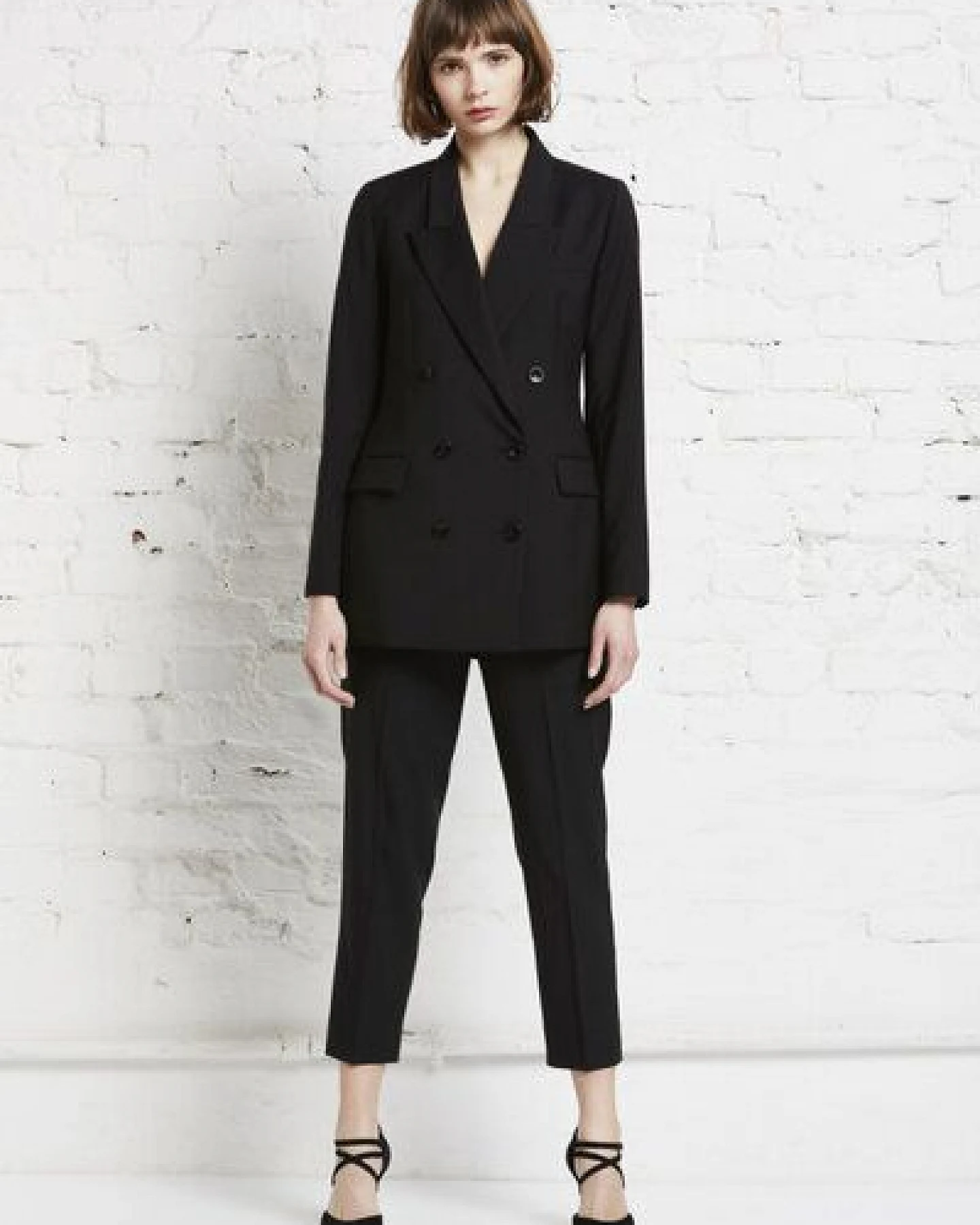 Wunderwerk Damen Blazer aus 100% Schurwolle "Metro double line blazer S100" – Ansicht 3