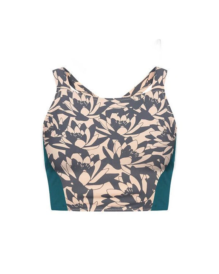 bleed Bikini Surf Top GRAU-APRICOT mit ECONYL®