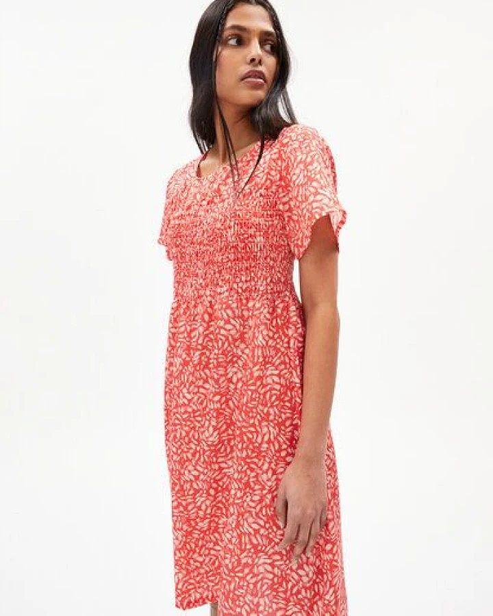 ARMEDANGELS HERAA WATER DOTS - Damen Webkleid mit 100% carbon-zero TENCEL Faseranteil