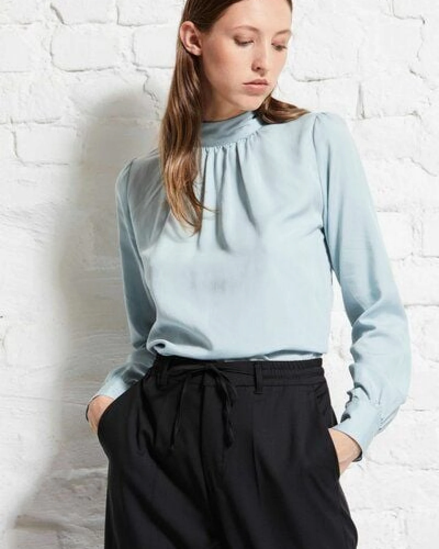 Wunderwerk Damenbluse aus Tencel "TENCEL turtleneck blouse" – Ansicht 2