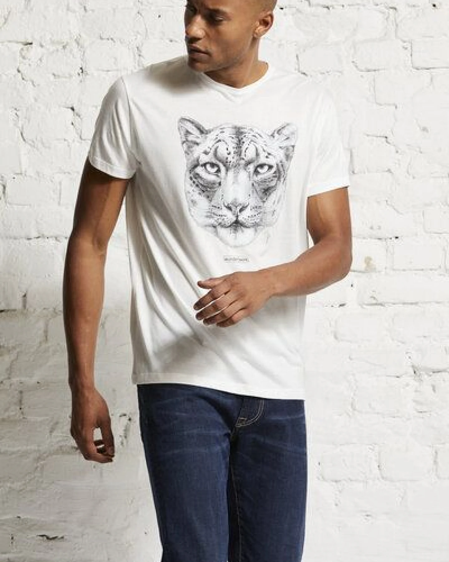 Wunderwerk Herren Tee "Tee snow leopard donation male" – Ansicht 2