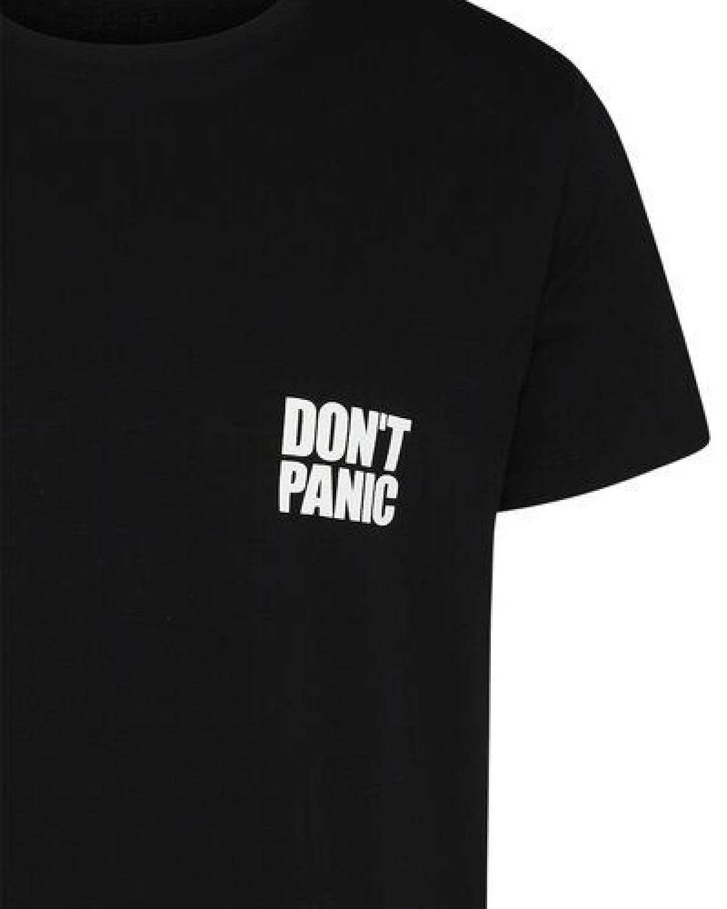 Wunderwerk Herren Tee aus Bio-Baumwolle "Tee don't panic small male" – Ansicht 3