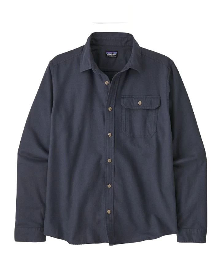 Patagonia - L/S LW Fjord Flannel Shirt - Hemd Gr M blau/grau