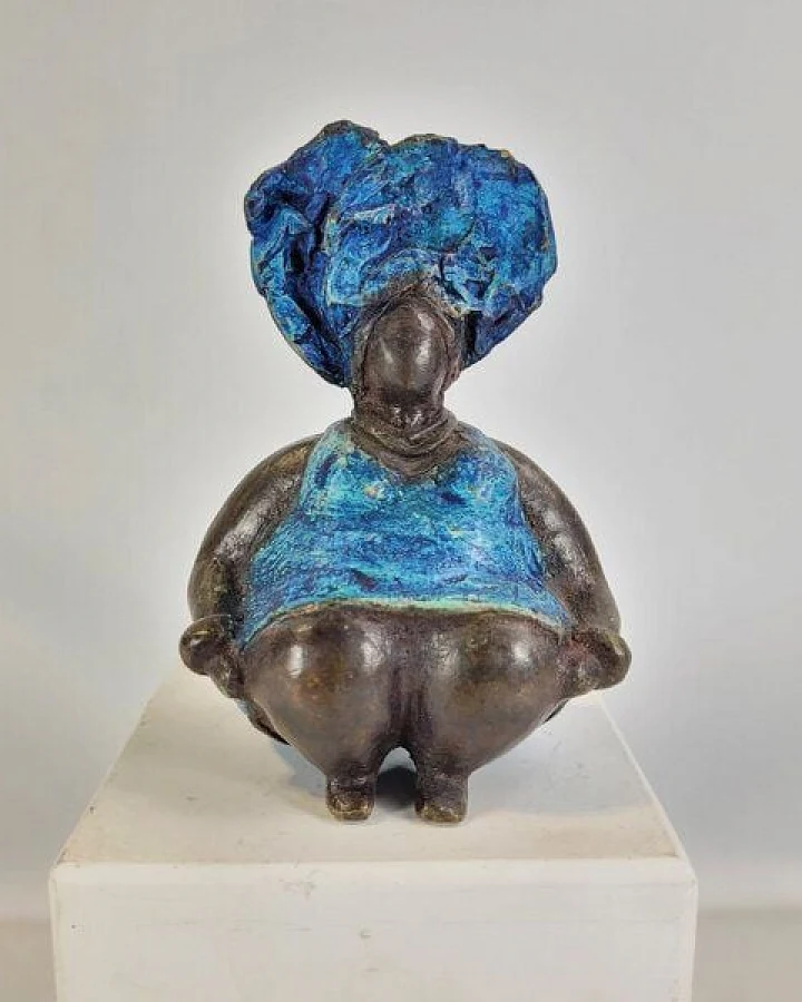 Moogoo Creative Africa Bronze-Skulptur "Bobaraba Henriette" Unikate by Hamidou