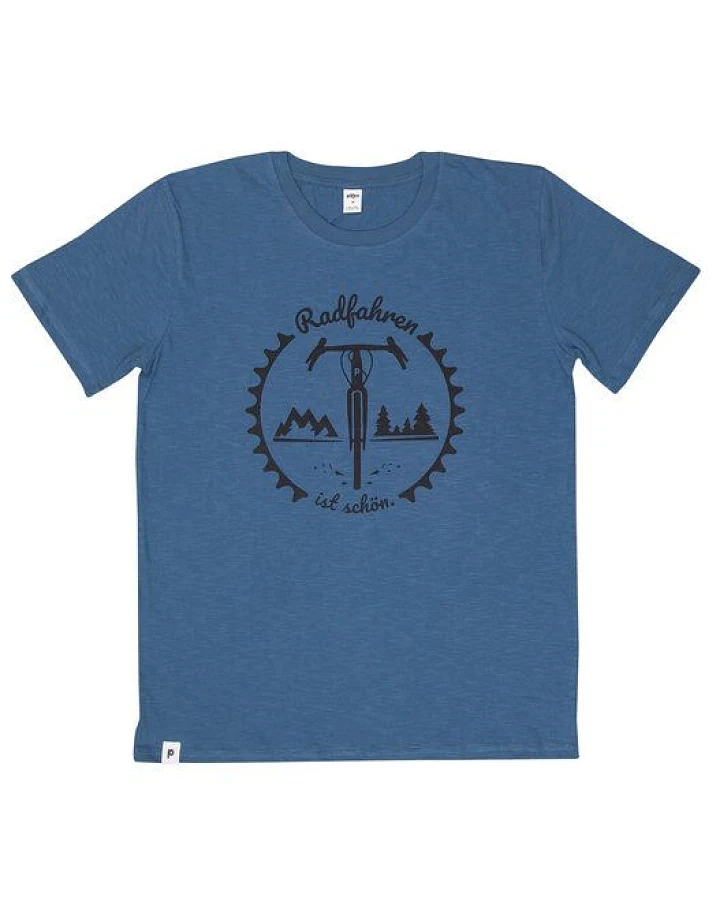 päfjes Radfahren ist schön / Gravel - Fair gehandeltes Männer T-Shirt - Slub