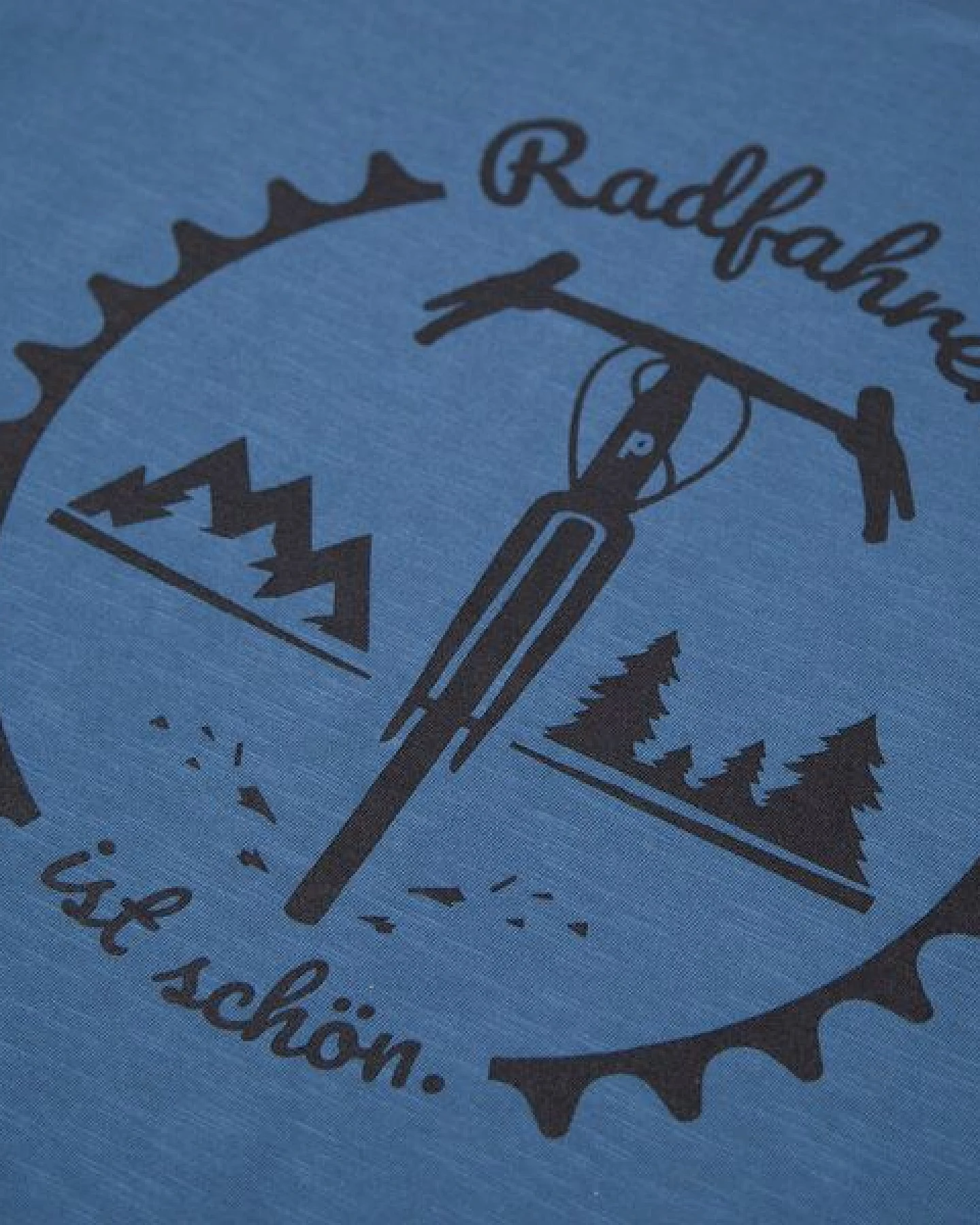 päfjes Radfahren ist schön / Gravel - Fair gehandeltes Männer T-Shirt - Slub – Ansicht 2