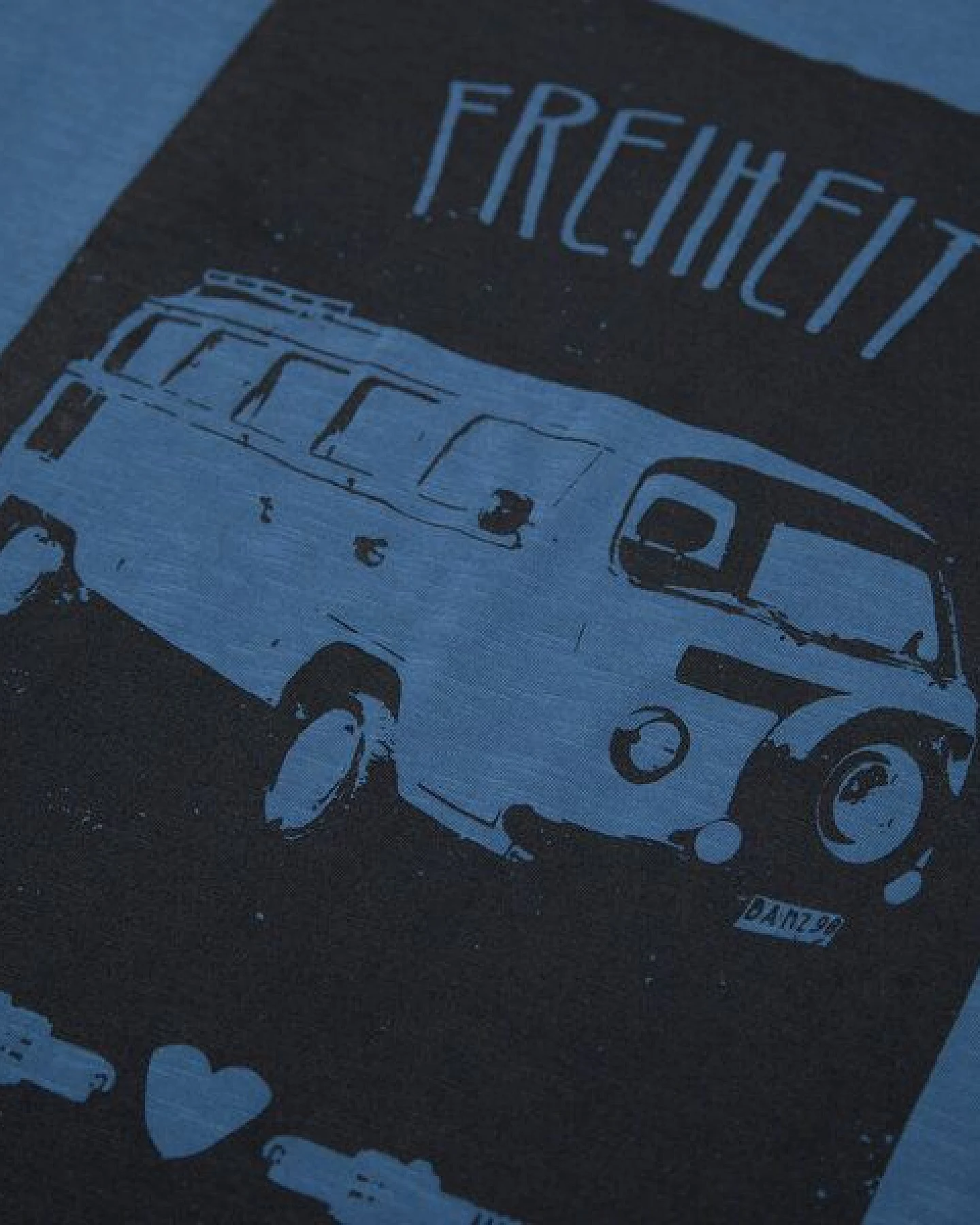 päfjes Bus Freiheit Vanlife - Fair gehandeltes Männer T-Shirt - Slub – Ansicht 2
