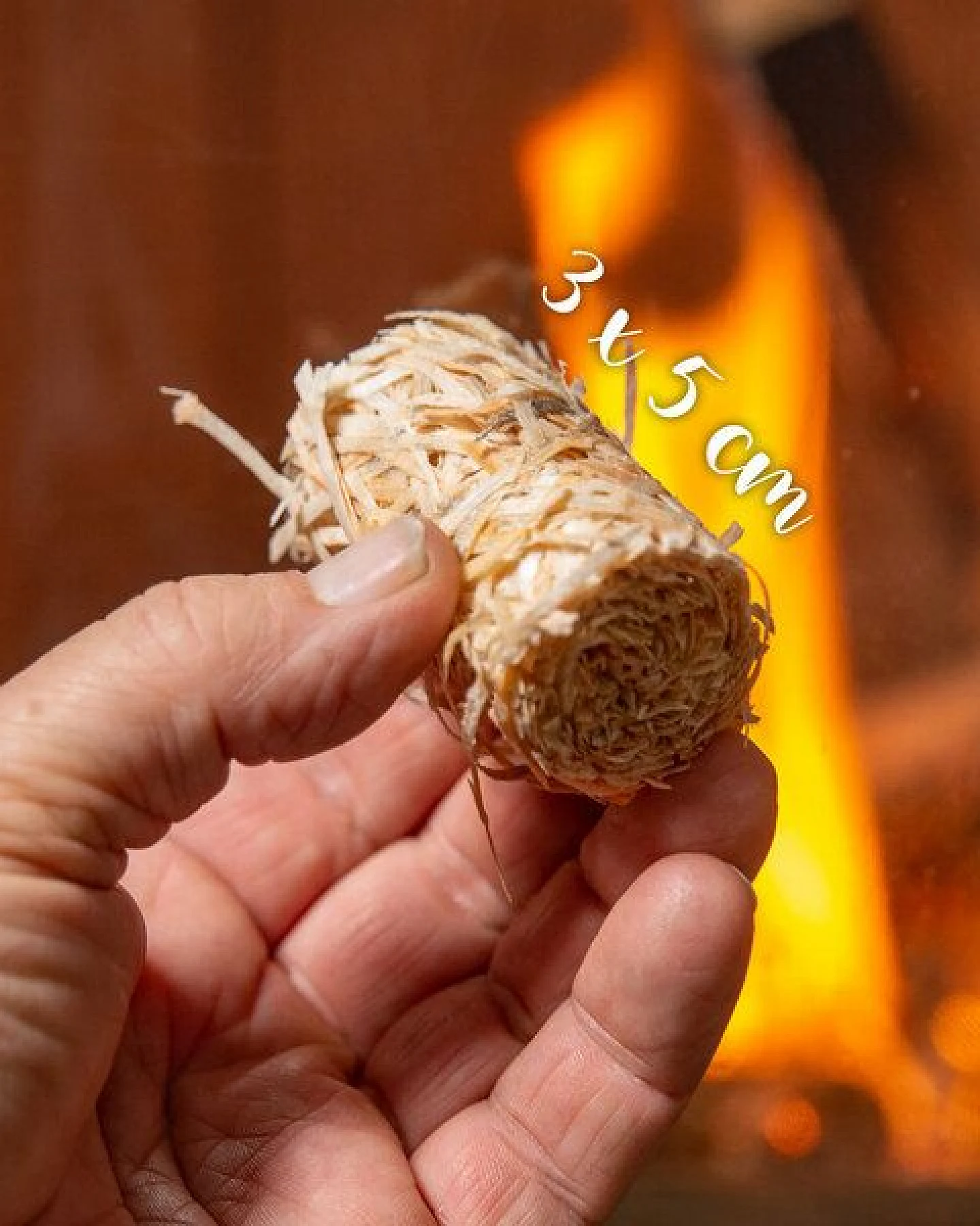 naturling Holzwolle Anzünder gewachst 2,5kg - ca. 200 Anzünder - mit Vorratsbeutel – Ansicht 3