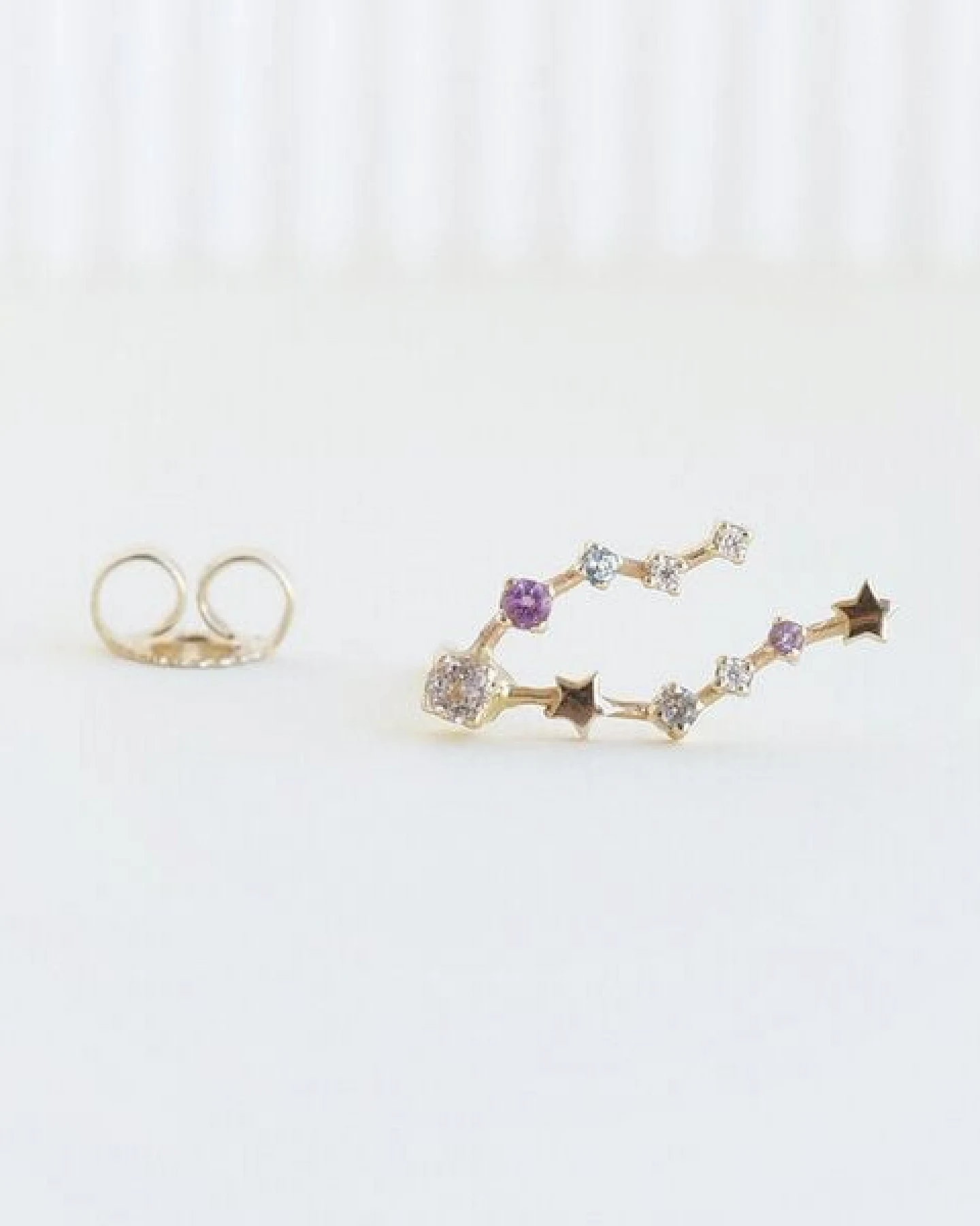 Eppi Ohrringe mit Sternzeichen Pisces – Ansicht 4