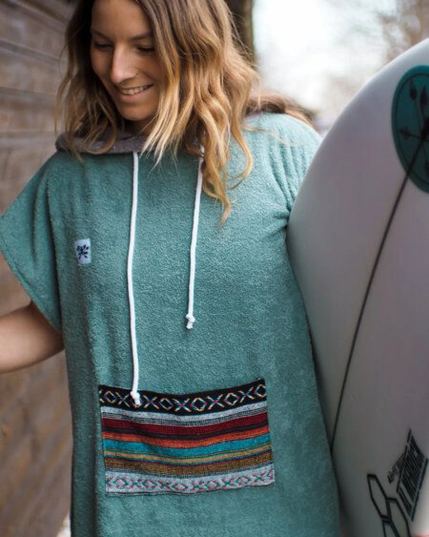Zeachild Surfponcho Aztek Bio-Frotte – Ansicht 2