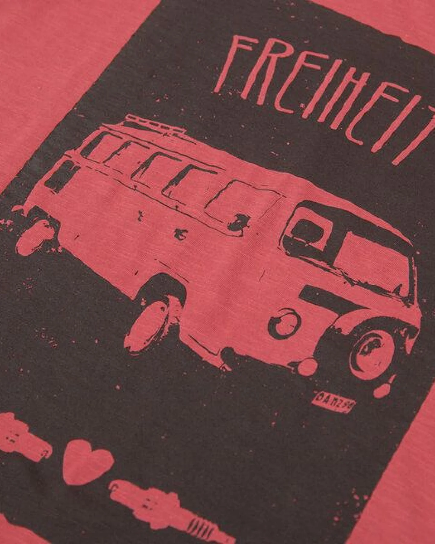 päfjes Bus Freiheit Vanlife - Fair gehandeltes Frauen T-Shirt - Slub – Ansicht 2