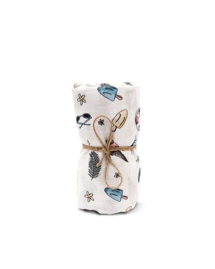 Hutch&Putch Mulltuch Bio Baumwolle • Beach Day