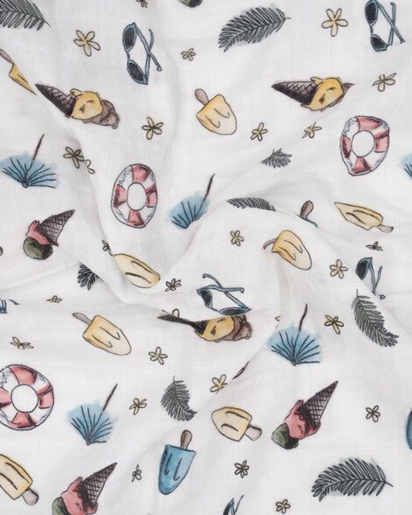 Hutch&Putch Mulltuch Bio Baumwolle • Beach Day – Ansicht 2